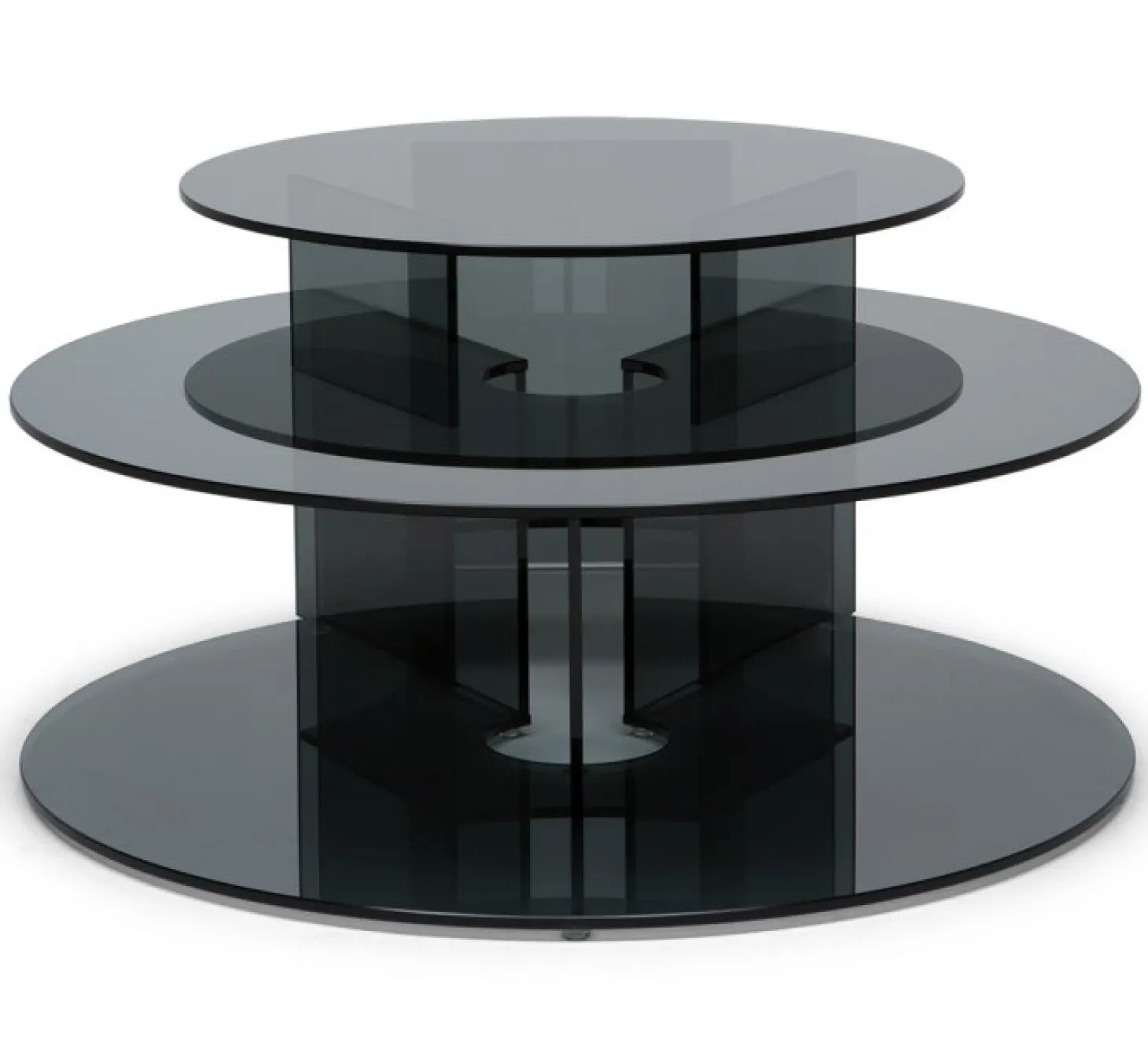 Pepe Soffbord Glas 40cm Smoke