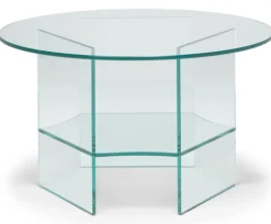 Pepe Soffbord Glas 70cm Transparent