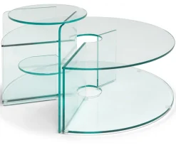 Pepe Soffbord Glas 90cm Transparent