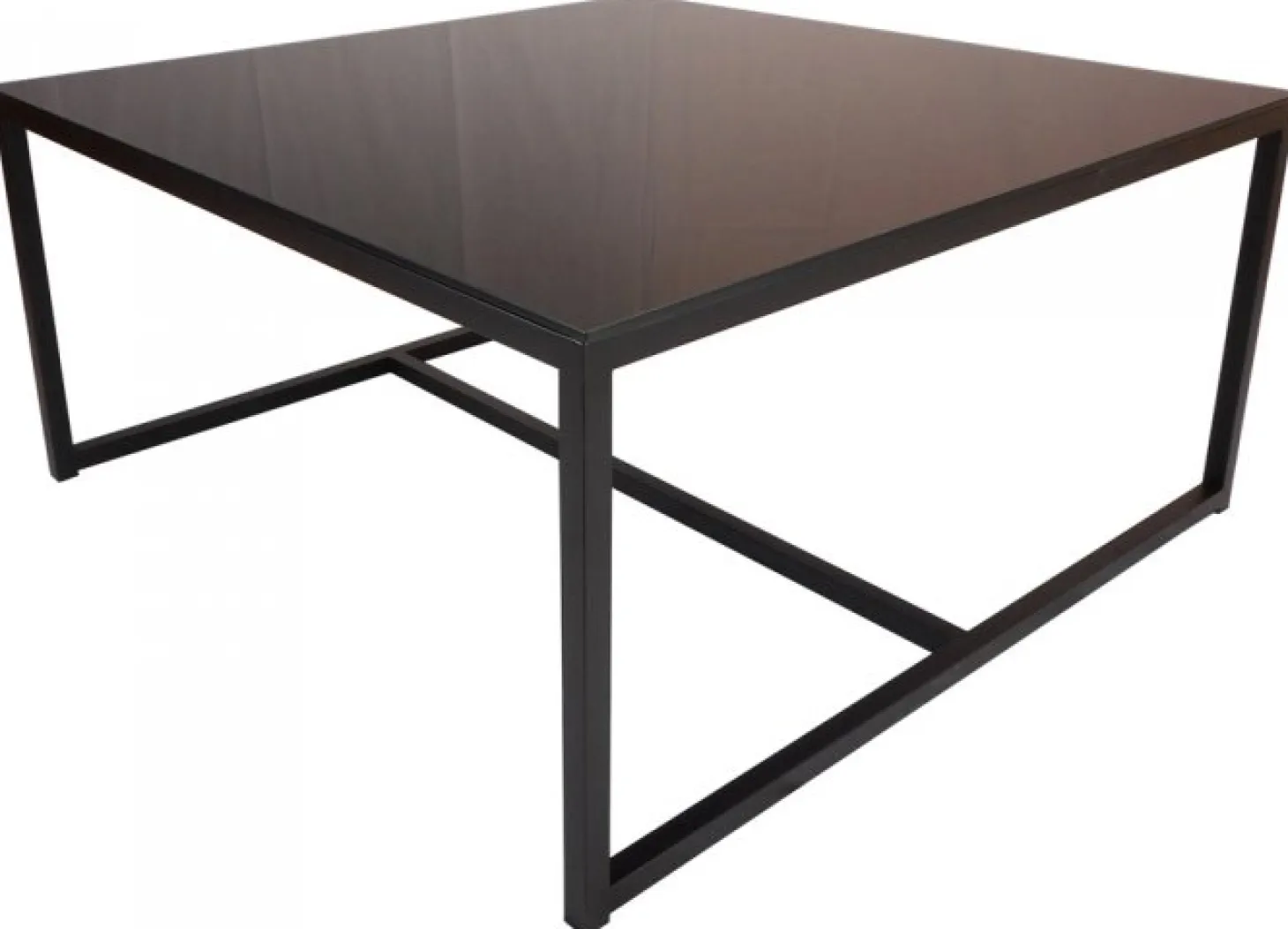 Pierre Soffbord 100x100cm Svart Glas