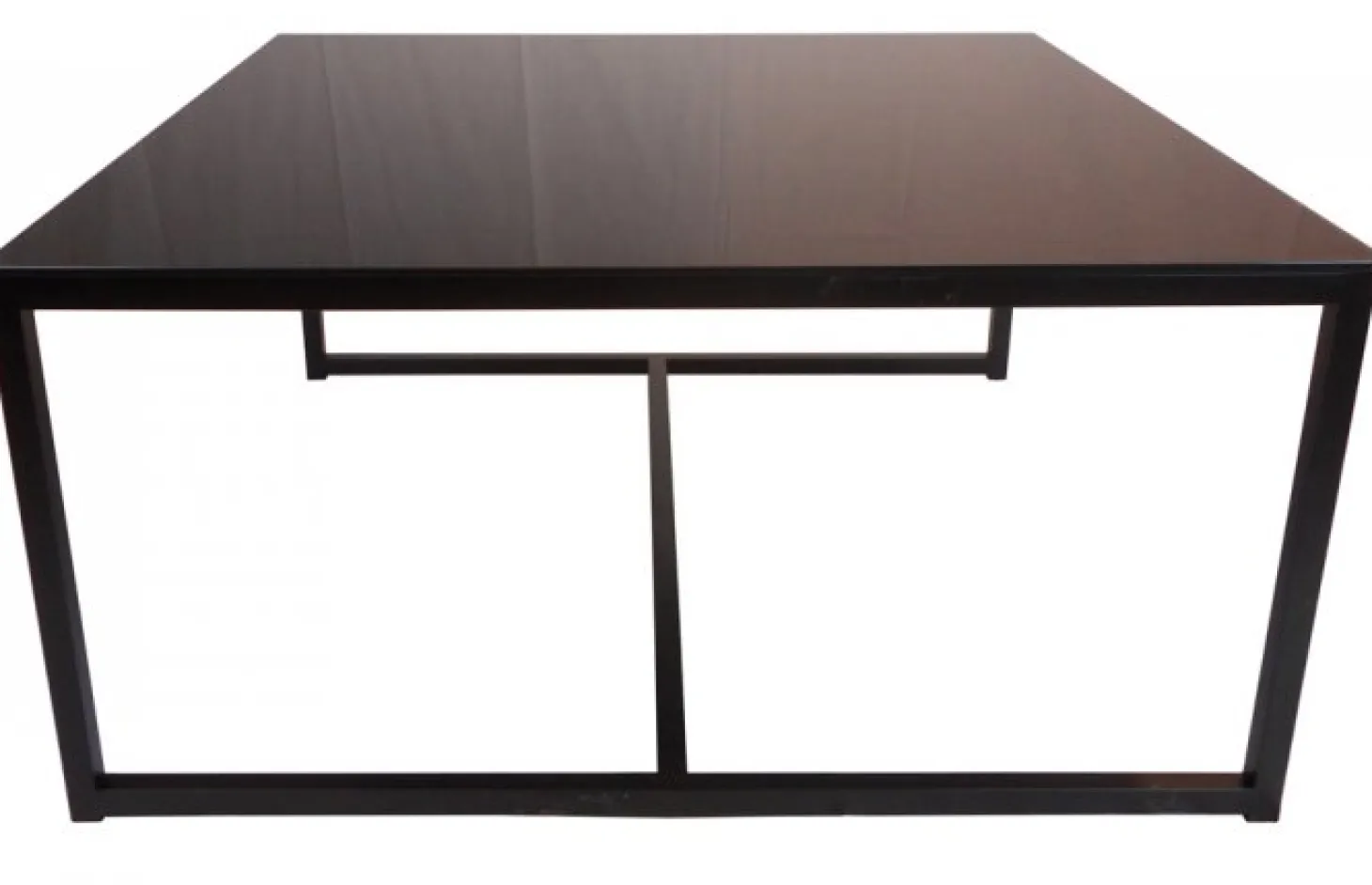 Pierre Soffbord 100x100cm Svart Glas