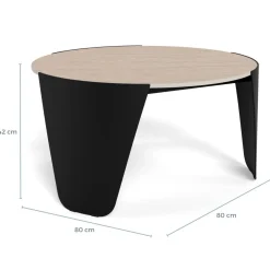 Polaris soffbord 80 cm Runt