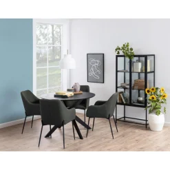 Quartier Matbord 105x105 cm Svart