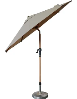 Ragusa Parasoll 3 m Beige/Alu Wood