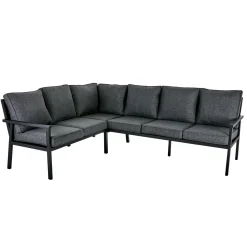 Rana Hög Hörnsoffa Svart/Onyx, 195/252x78x92 cm