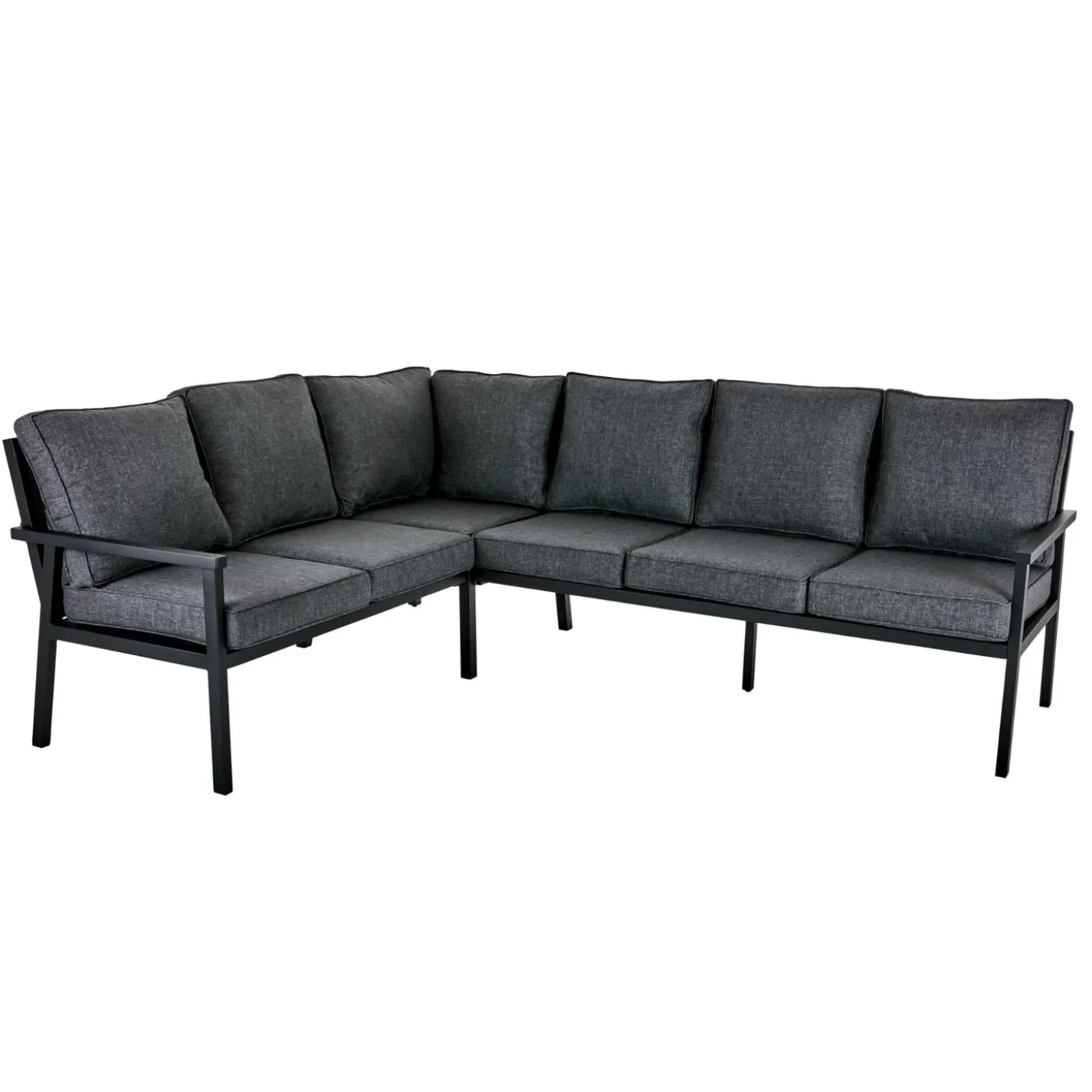 Rana Hög Hörnsoffa Svart/Onyx, 195/252x78x92 cm