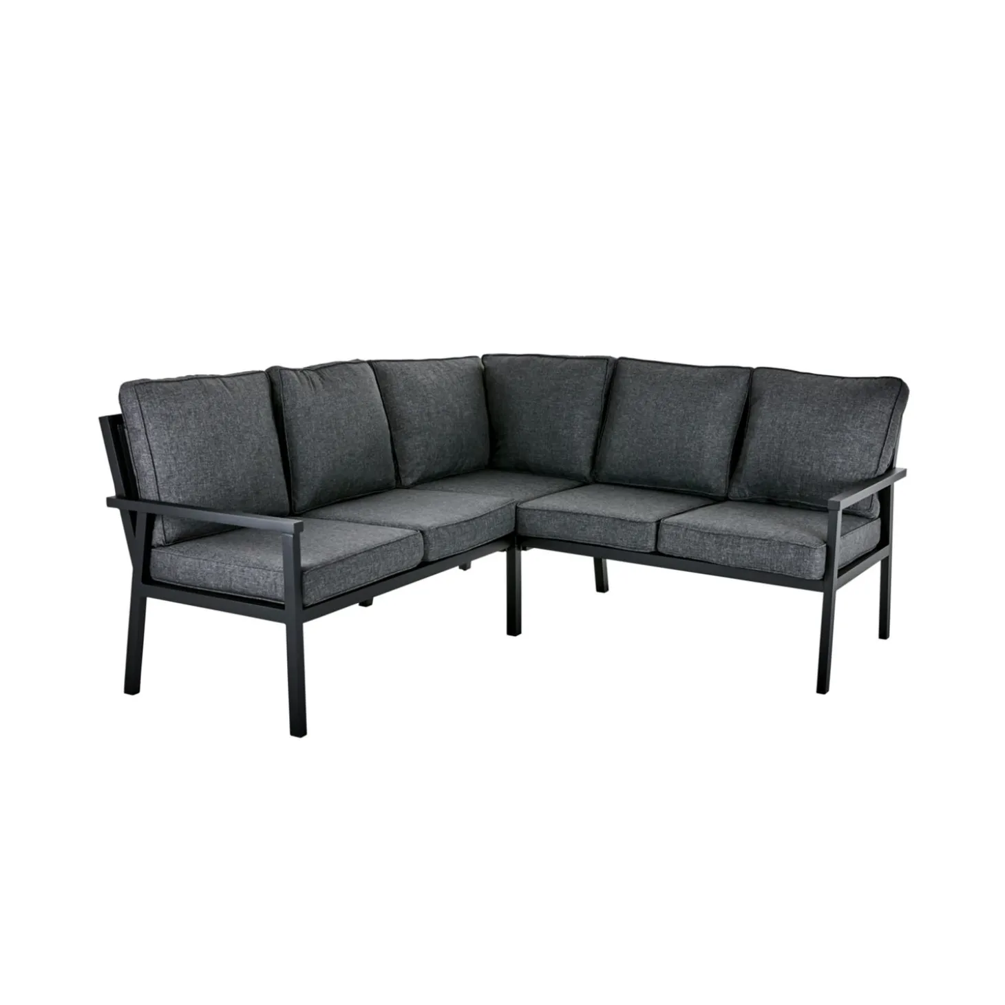 Rana Hög Hörnsoffa Svart/Onyx, 195/195x78x92 cm