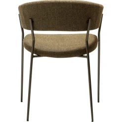 Reboot Stol Dark Olive, Antique Brass