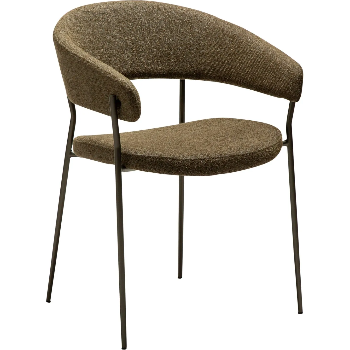 Reboot Stol Dark Olive, Antique Brass