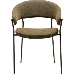 Reboot Stol Dark Olive, Antique Brass
