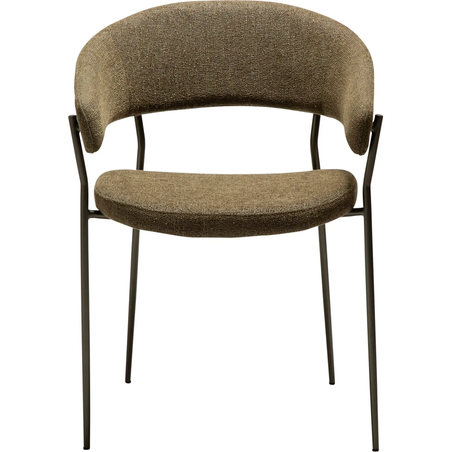 Reboot Stol Dark Olive, Antique Brass