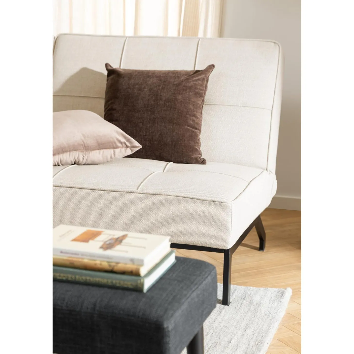Reese Bäddsoffa Basel tyg Beige