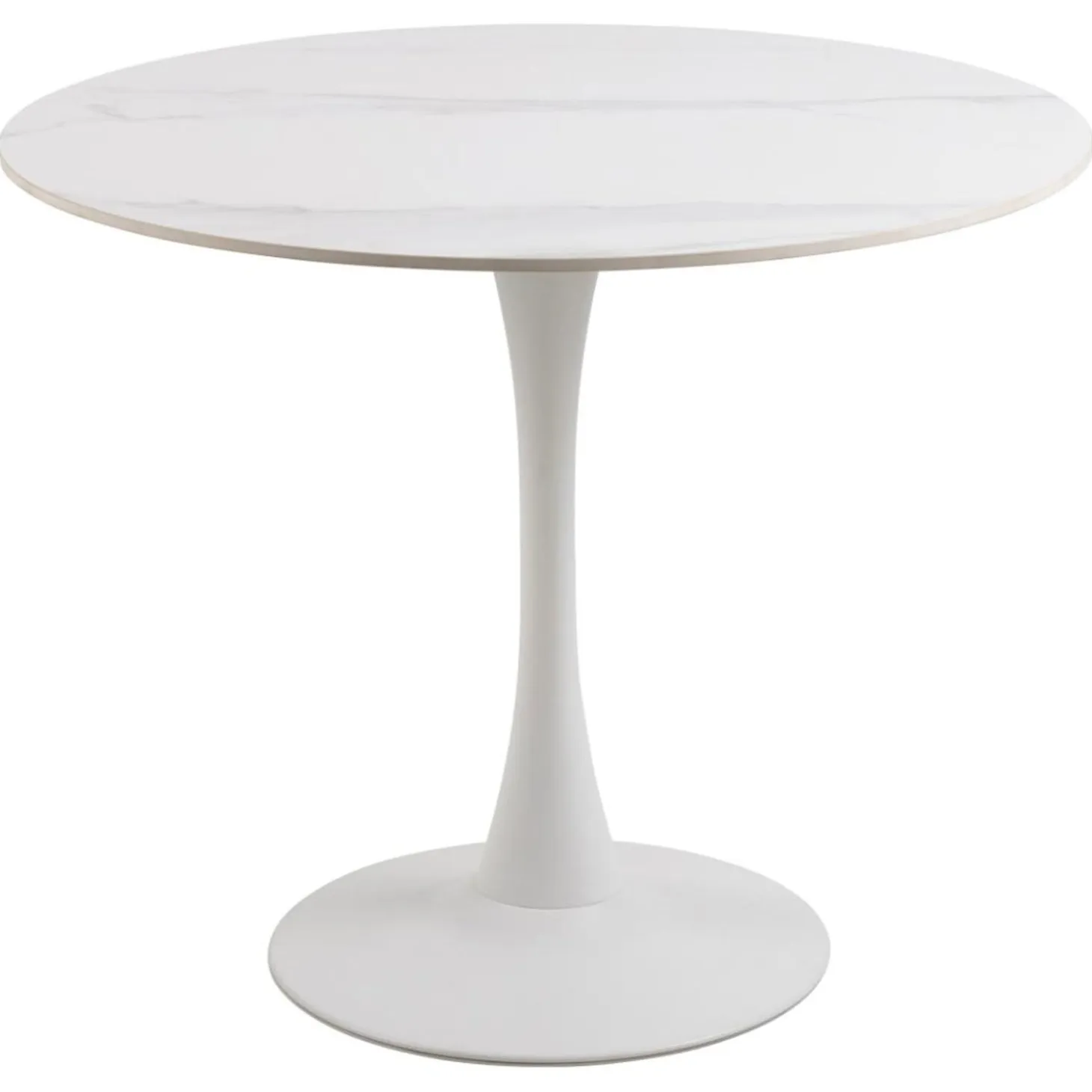 Rennes Matbord Rund 90 cm Vit Unico