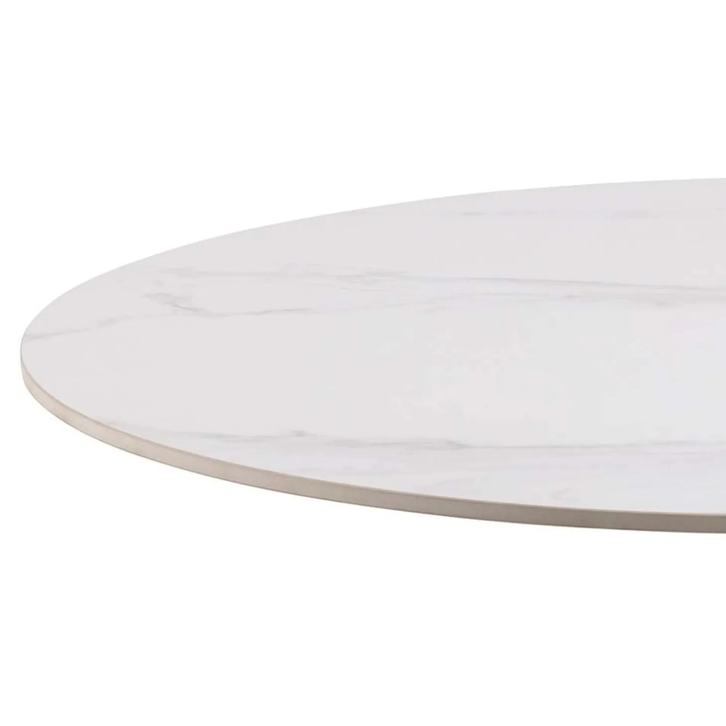 Rennes Matbord Rund 90 cm Vit Unico