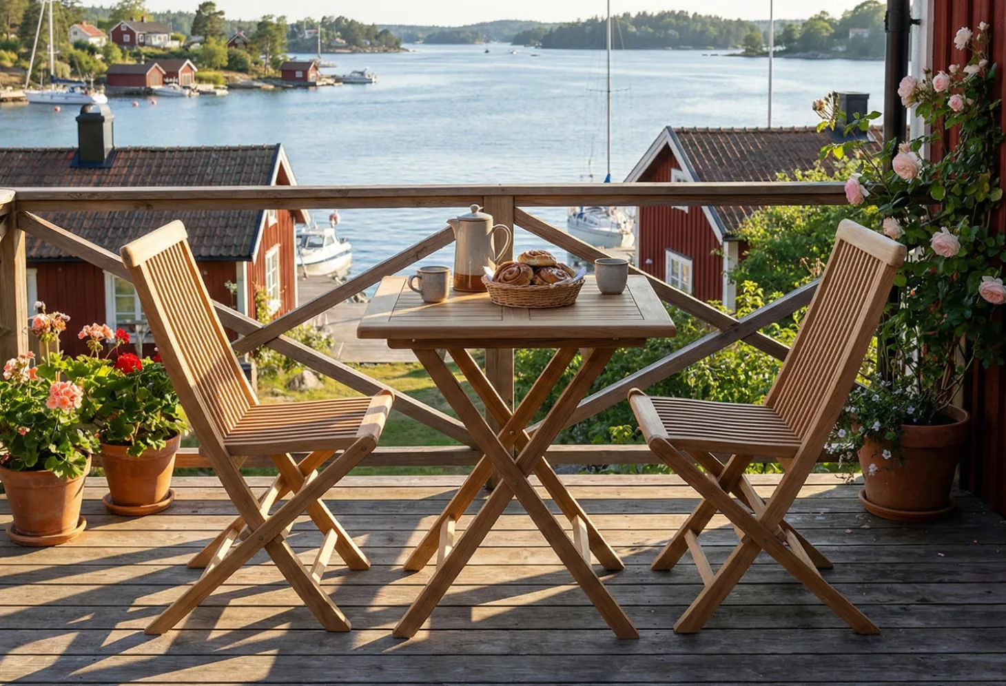 Rimini Cafebord 70x70 cm Teak