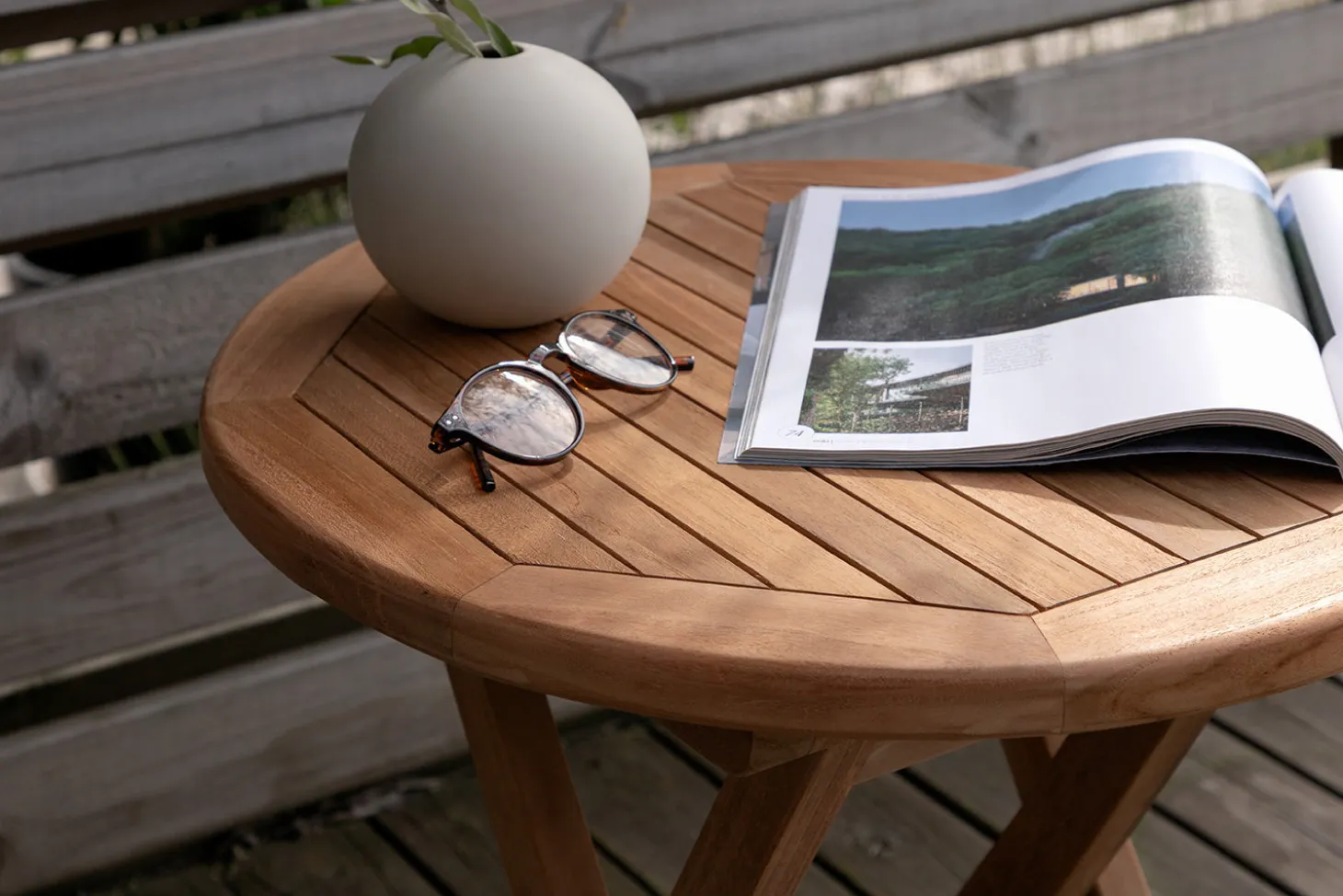 Rimini Sidobord Teak