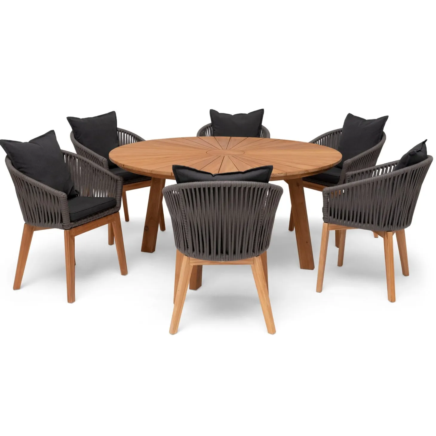 Ringsjö Utebord Ø150 cm Brun