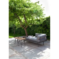 Rio Antracit/Teak Loungebord 50x45 cm