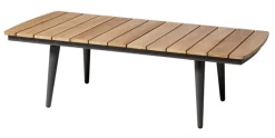 Rio Antracit/Teak Loungebord 60x120 cm