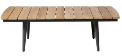 Rio Antracit/Teak Loungebord 60x120 cm