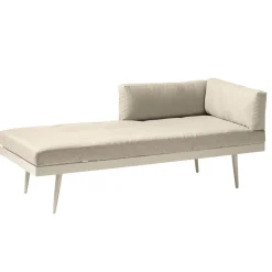 Rio Dagbädd Sandy Grey i Aluminiumram med Kuddar