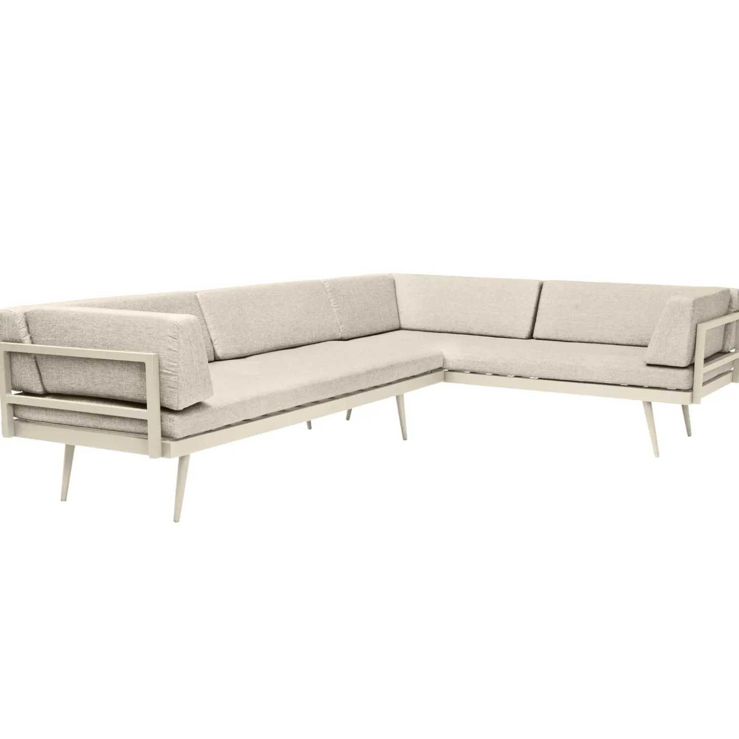 Rio 4 personer Loungesoffa Sand dynor/Sandy Grey Aluminium