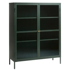 Riviera Vitrinskåp 140 cm Grön