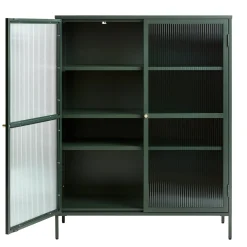Riviera Vitrinskåp 140 cm Grön