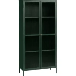 Riviera Vitrinskåp 190 cm Grön