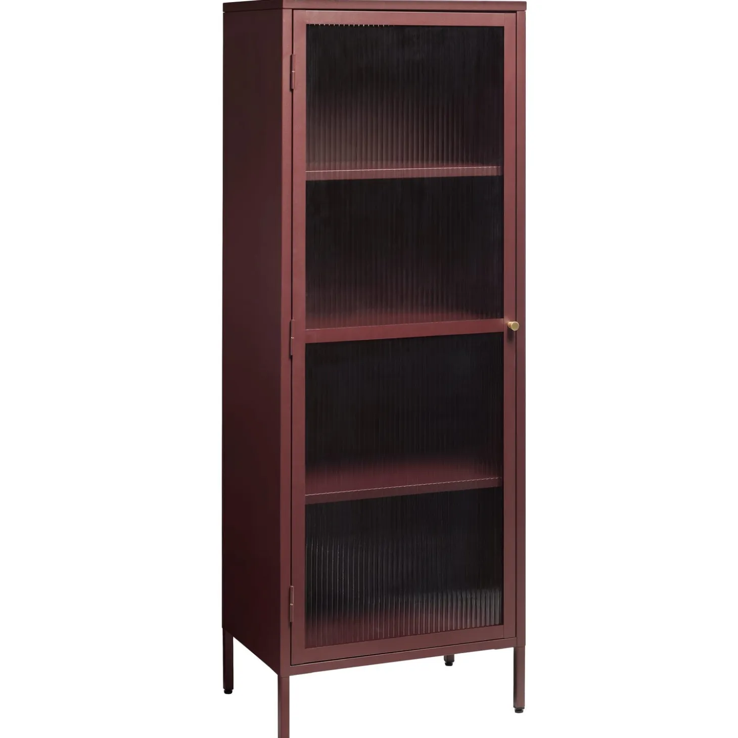 Riviera Vitrinskåp 160 cm Vinröd