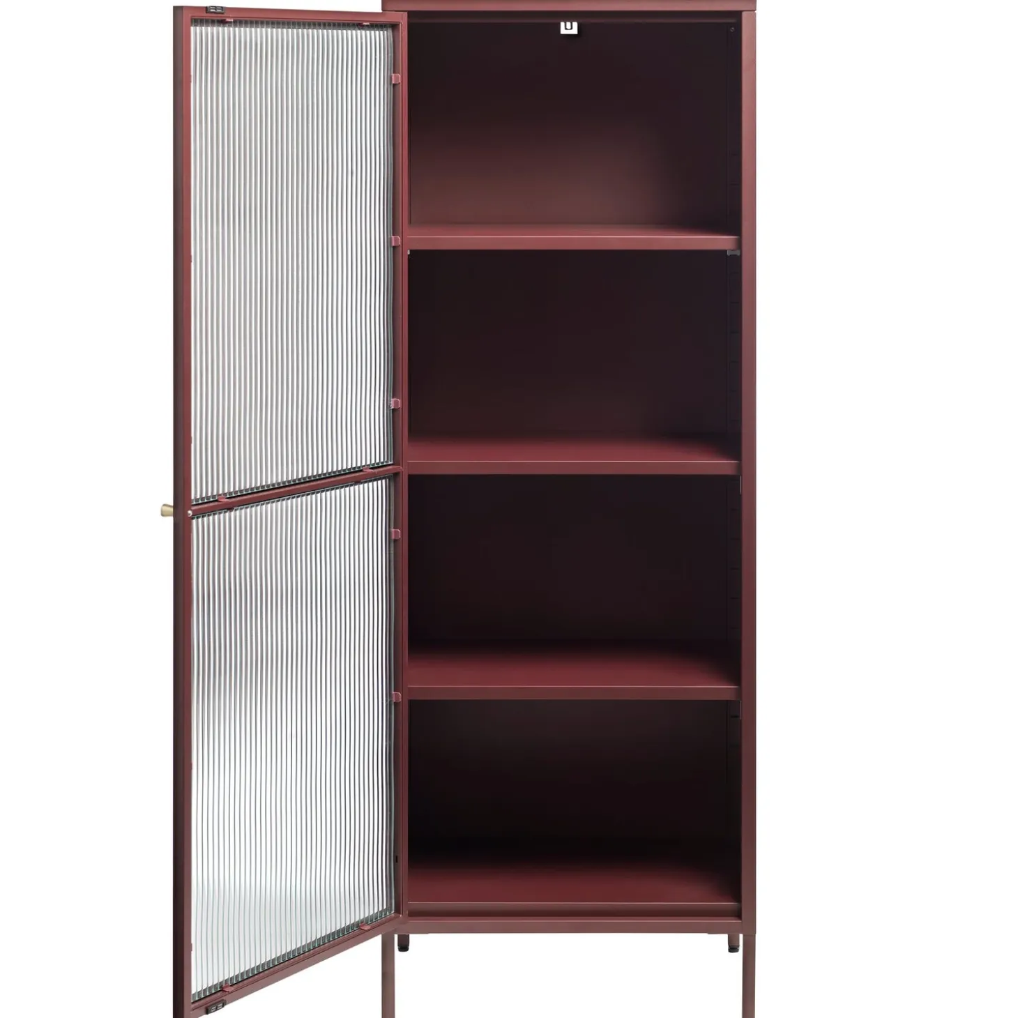 Riviera Vitrinskåp 160 cm Vinröd