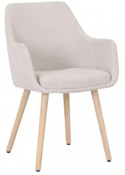 Rumba Matstol Tyg Ljusbeige