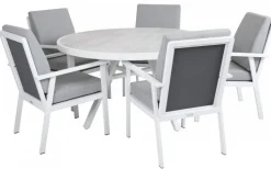 Samvaro Matbord Rund 140 cm Vit