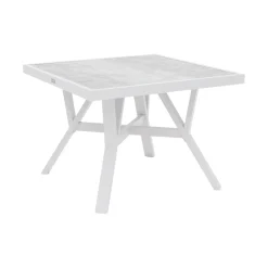 Samvaro Soffbord Vit/Grå 90x90 cm