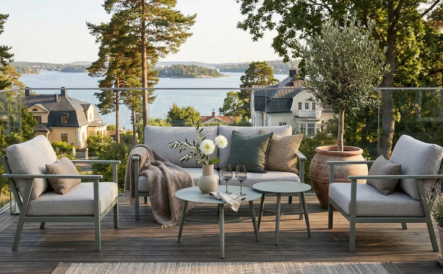 Samvaro XL 2,5-sits Soffa Dusty Green