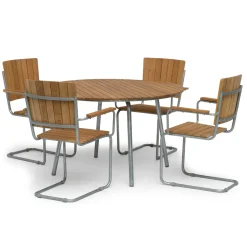 Sandhamn Utebord Ø120 cm Teak