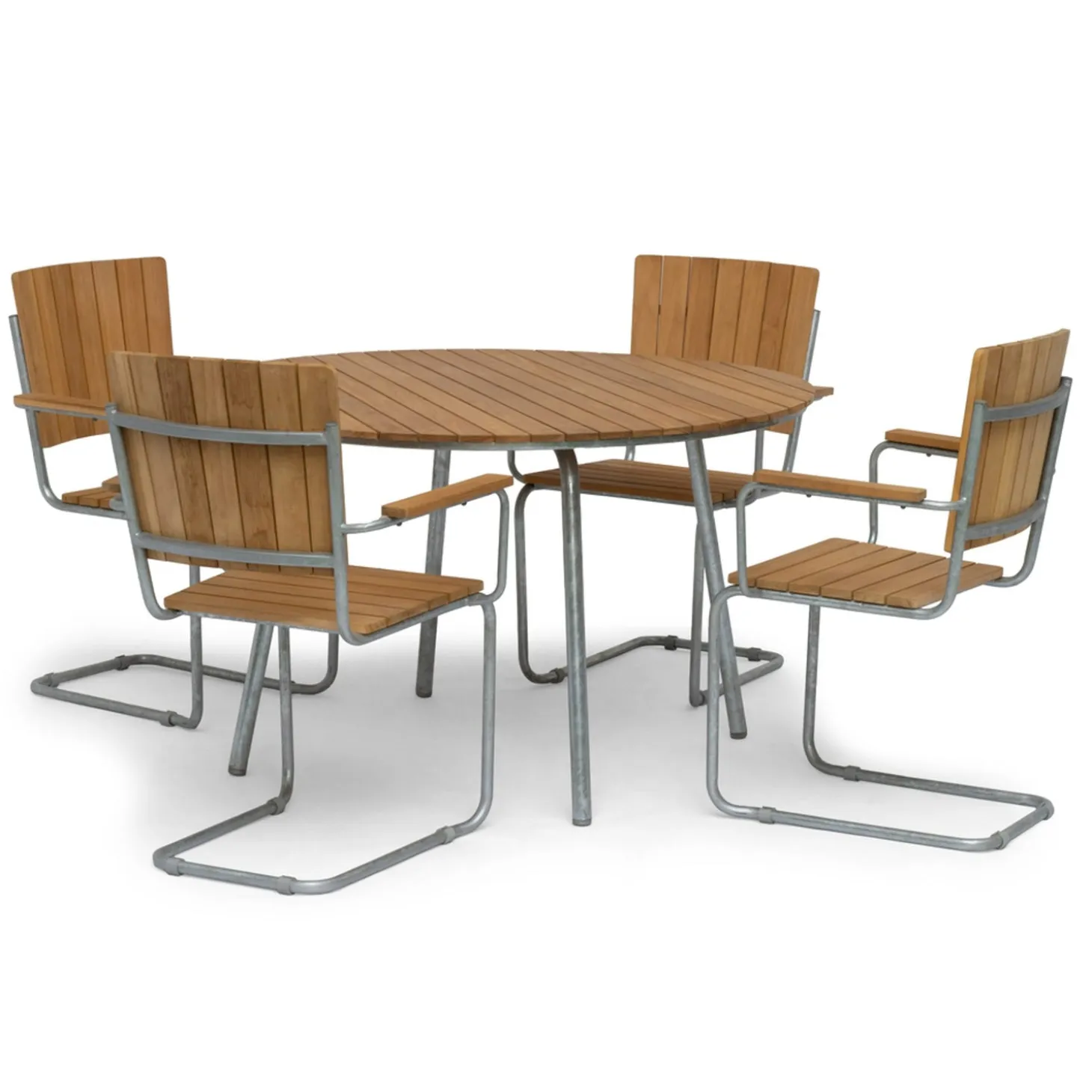 Sandhamn Utebord Ø120 cm Teak