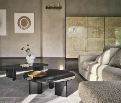 Sandy Soffbord Runt Canaletto Walnut