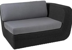 Savannah 2-Sits Modul Vänster Svart