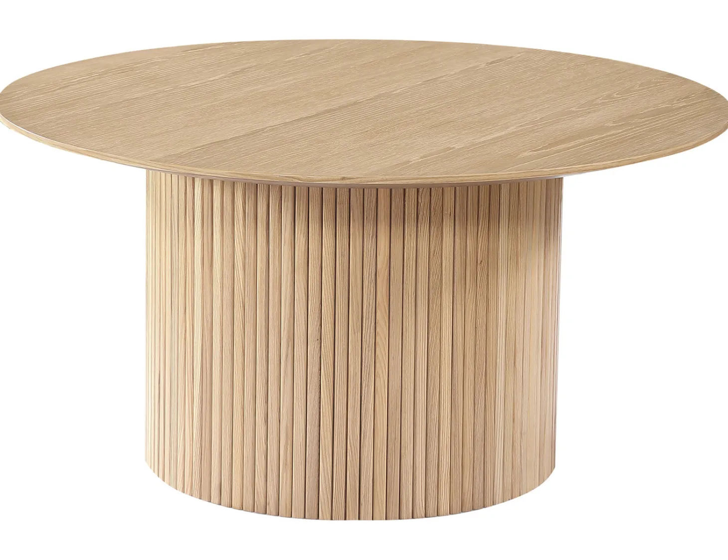 Scarlett Soffbord Ø90cm Vitpigmenterad Ek