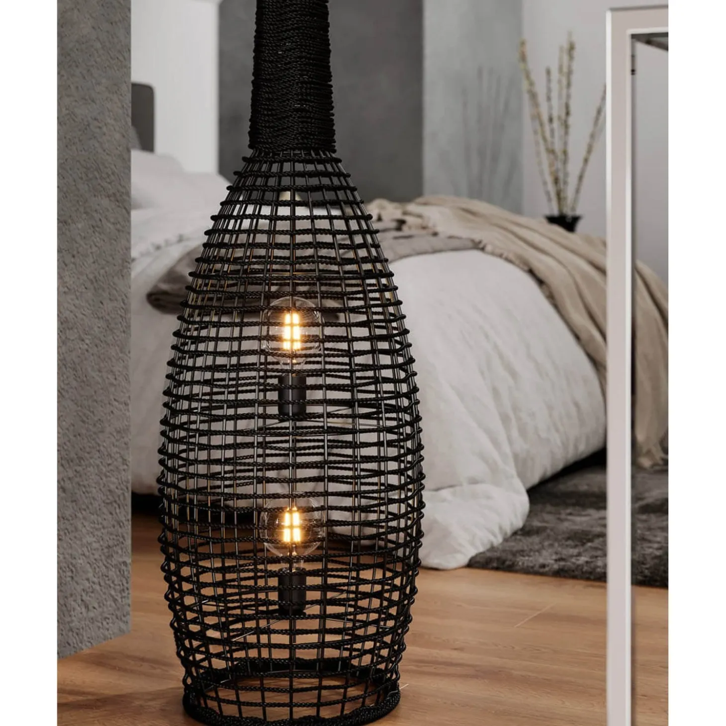 Seagrass Golvlampa Svart