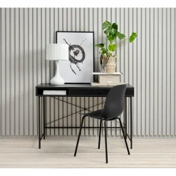 Segmento 60x120 cm Skrivbord Svart