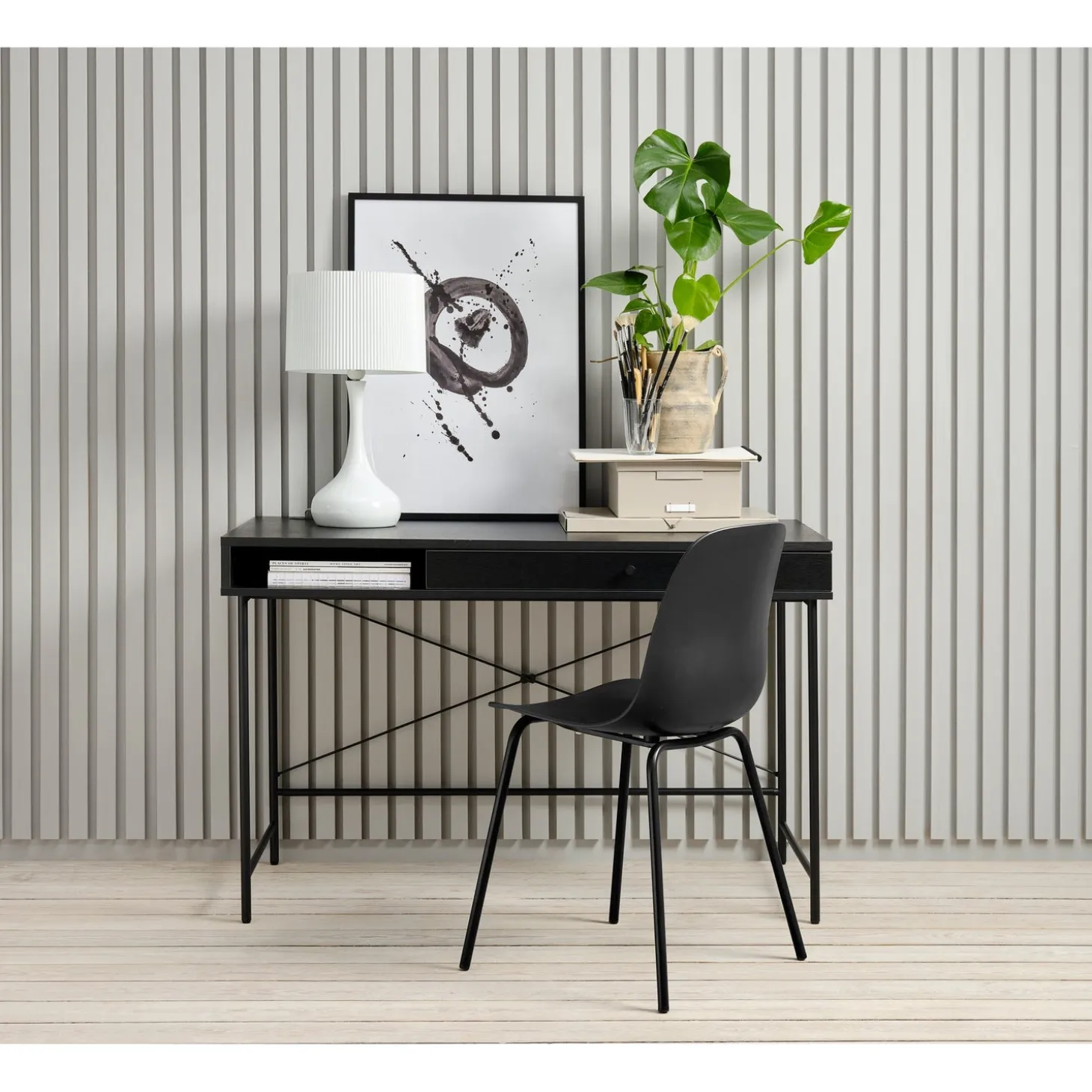 Segmento 60x120 cm Skrivbord Svart