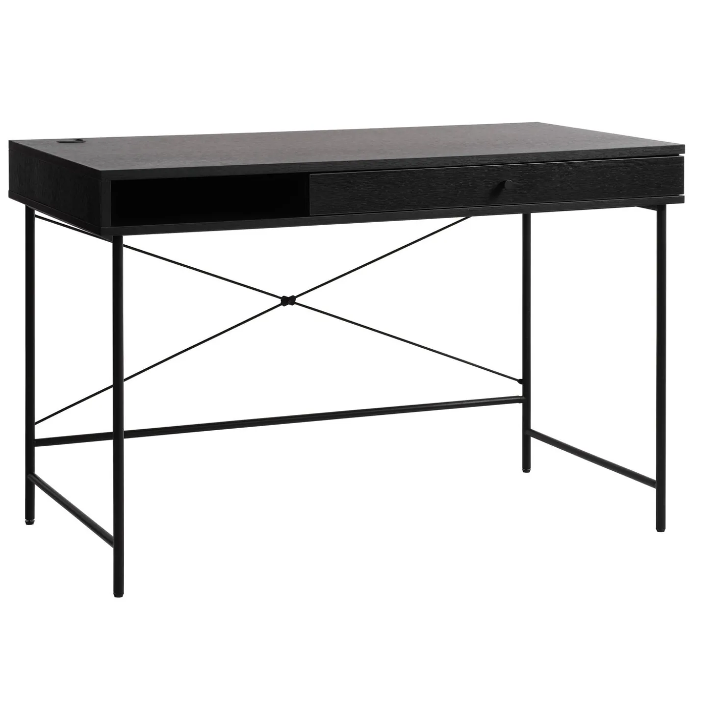 Segmento 60x120 cm Skrivbord Svart