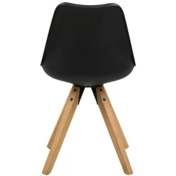 Sento Matstol PU BK Svart/Ek