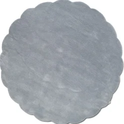 Shell Rund 120 cm Matta Blå