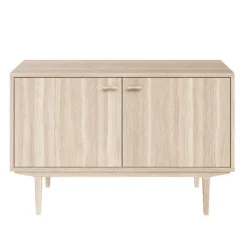 Sideboard Nr.421 2st Trädörrar 126x80 cm Vitoljad Ek