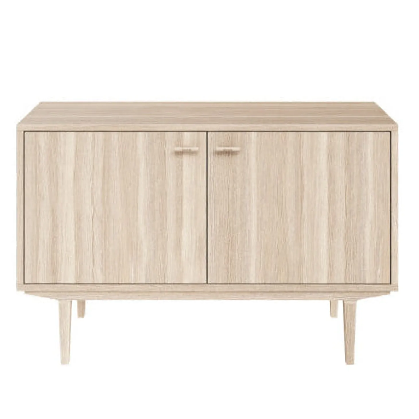 Sideboard Nr.421 2st Trädörrar 126x80 cm Vitoljad Ek