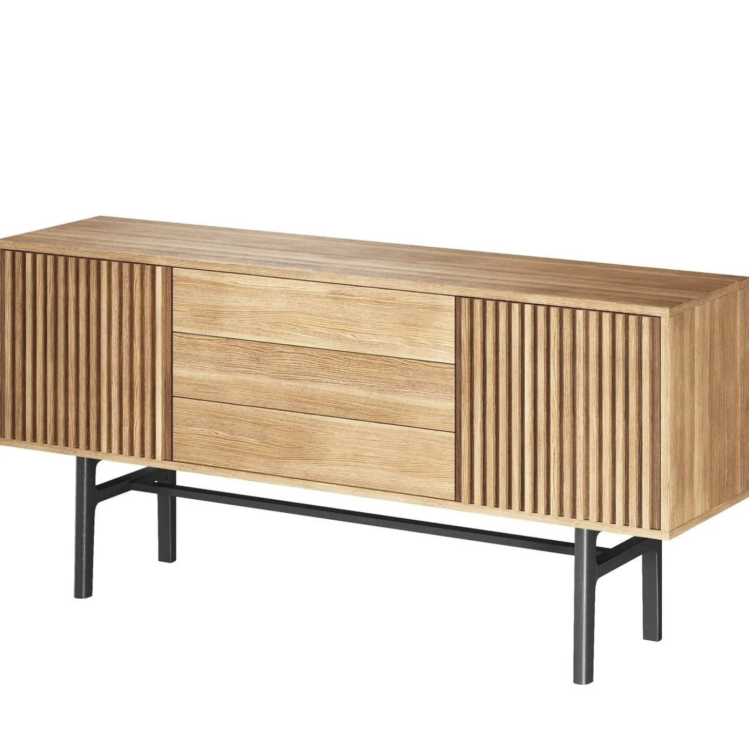 Sideboard Nr.230 Trädörrar 180x85 cm Oljad Ek