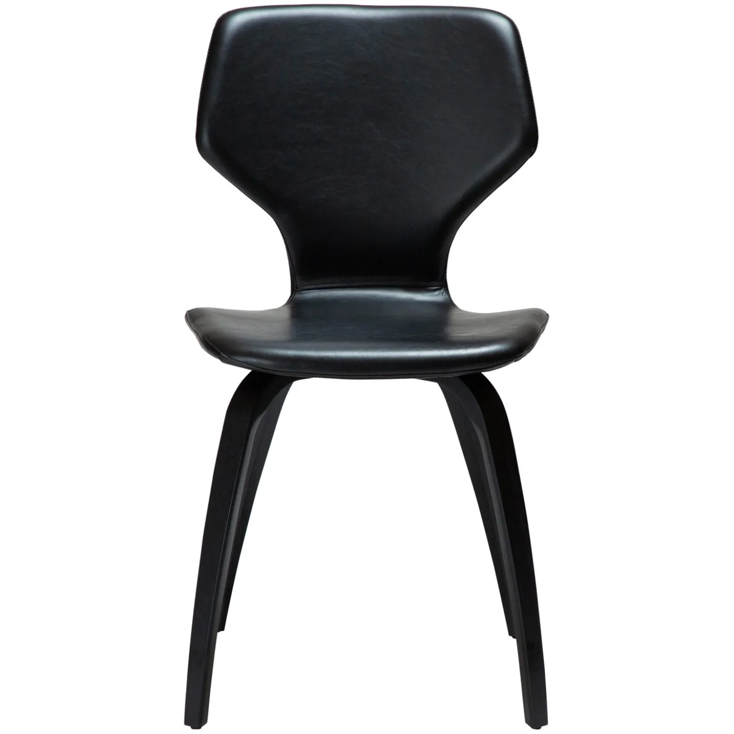 S.I.T Stol Vintage Black Art.Leather, Black Oak